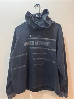 Under Armour Men’s Navy Crewneck Pullover with Cowl Neck